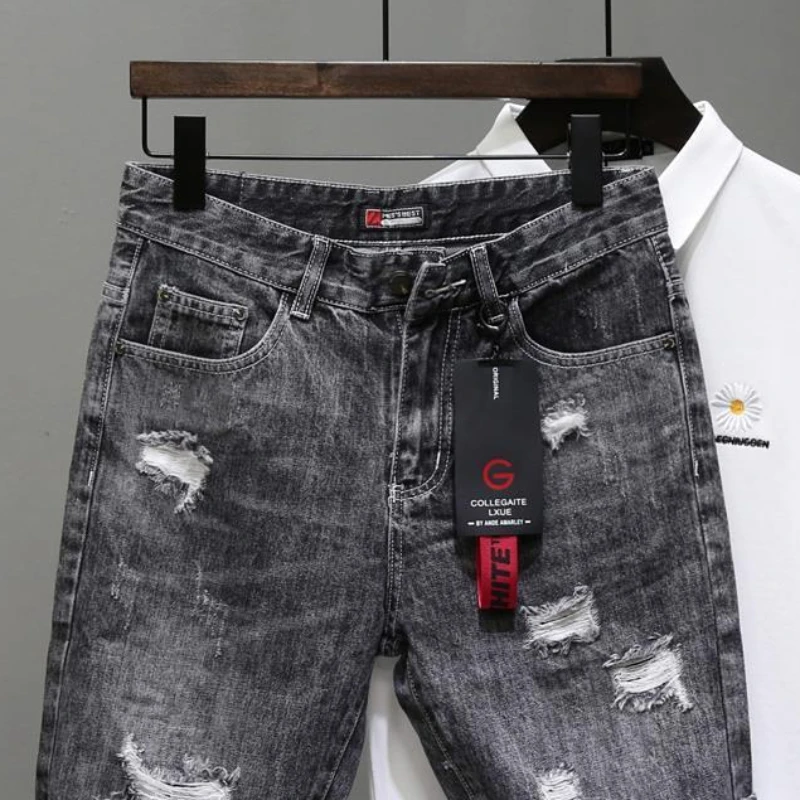 Men's Short Jeans Pants Black  - Men'S Shoes With Jeans ulasan dan harga