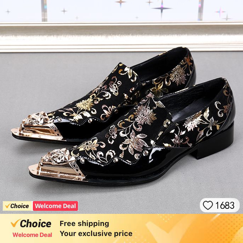 Mens patent leather black whit - Men'S Shoes Size 42 In Us ulasan dan harga