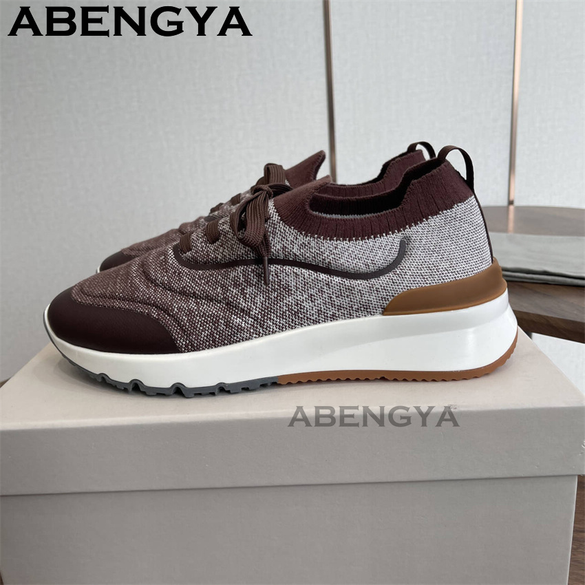Men New Multicolour Knitted lo - Men Shoes Loafers ulasan dan harga