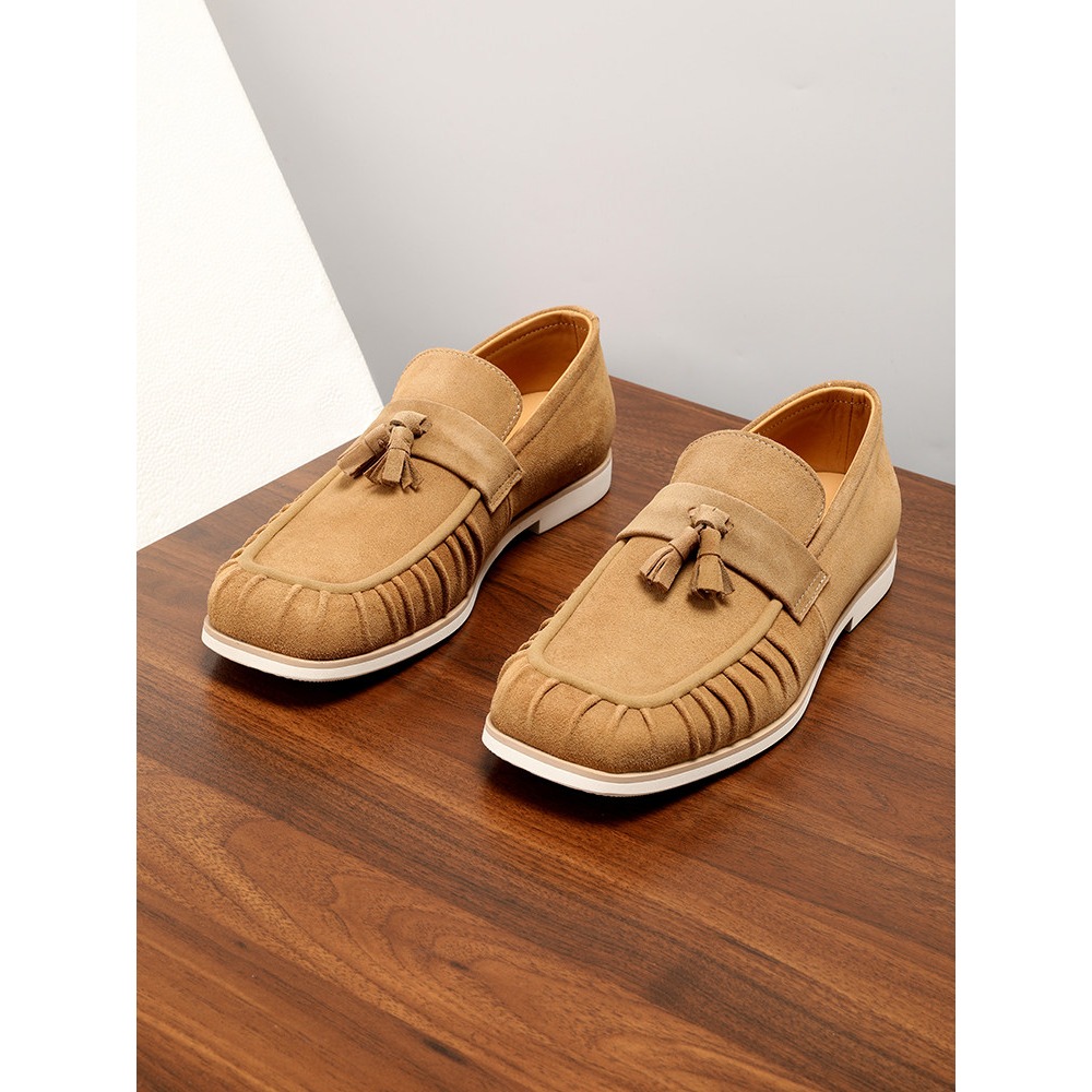Genuine Leather Tassel Suede S - Men'S Shoes Drivers ulasan dan harga
