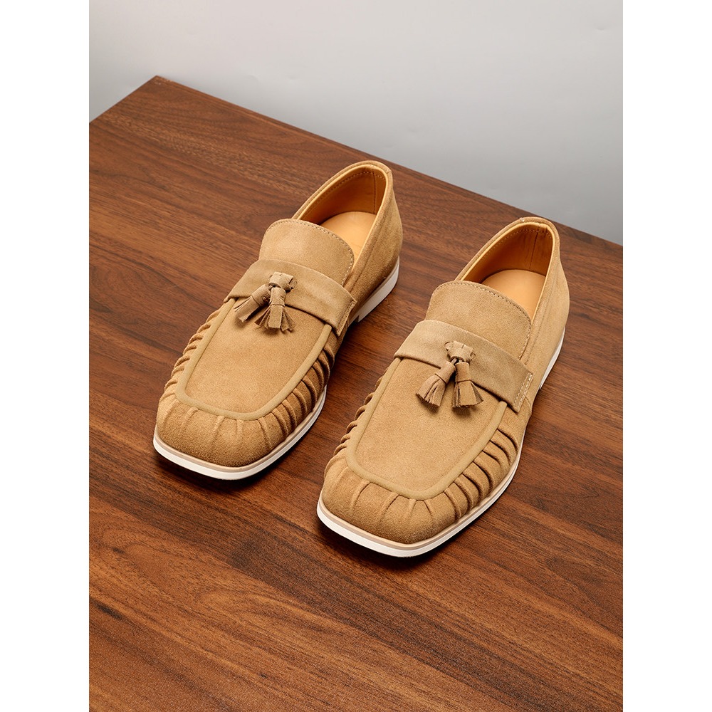 Genuine Leather Tassel Suede S - Men'S Shoes Drivers ulasan dan harga